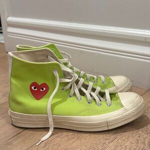 Converse Commes des Garcons Neon Green Sneakers